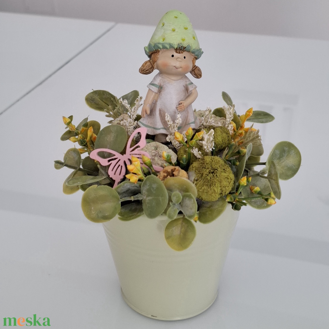 Tavaszi asztaldísz  - otthon & életmód - virágdekoráció - virágdíszek - asztali virágdísz - Meska.hu