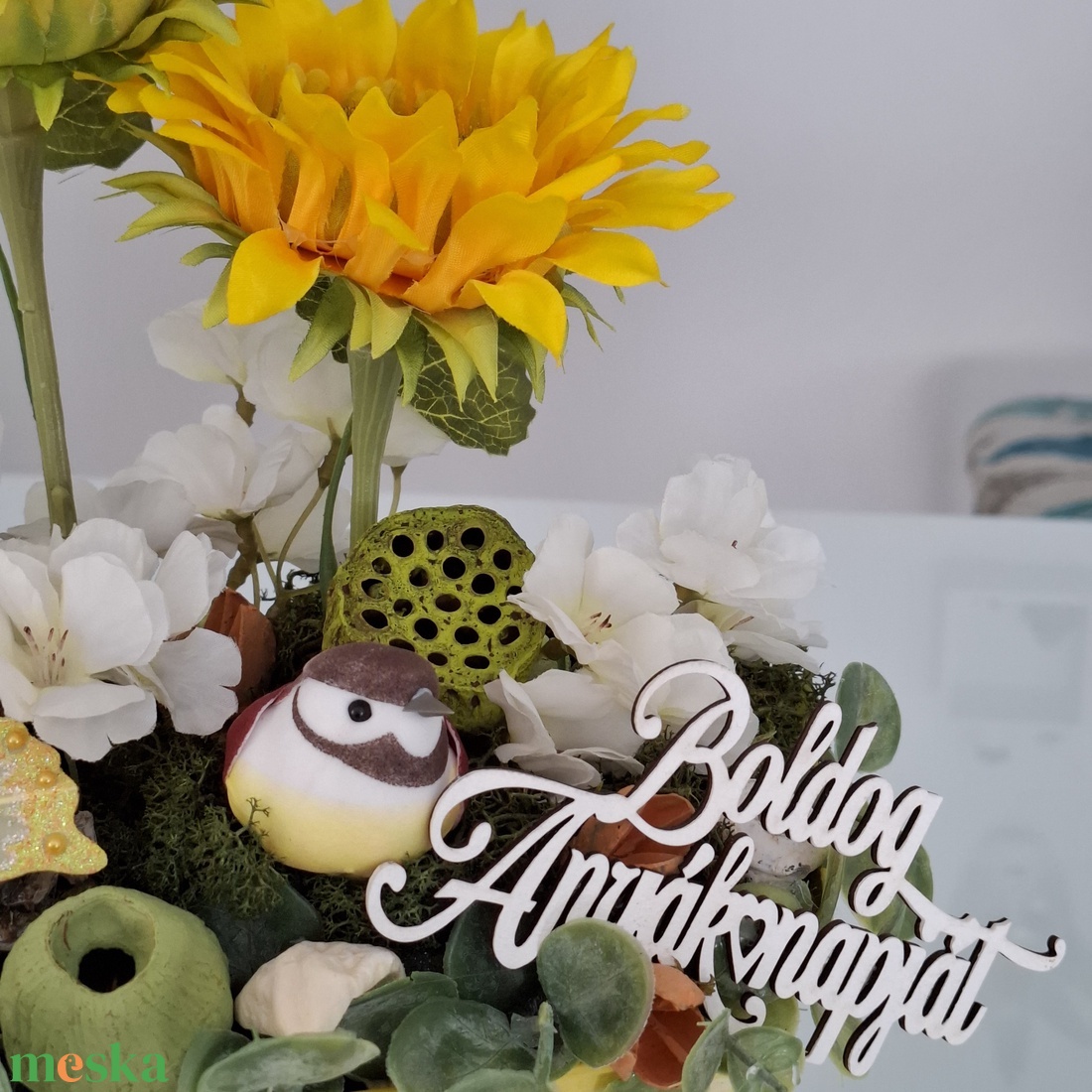 Anyák napi virágdísz - otthon & életmód - virágdekoráció - virágdíszek - asztali virágdísz - Meska.hu