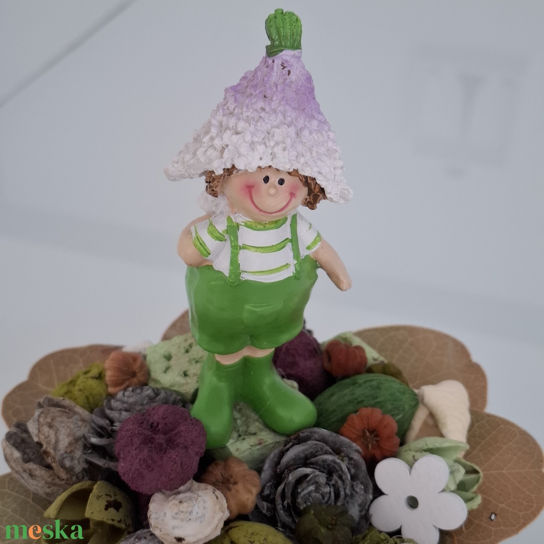 Levendulás asztaldísz  - otthon & életmód - virágdekoráció - virágdíszek - virágdísz kaspóban - Meska.hu