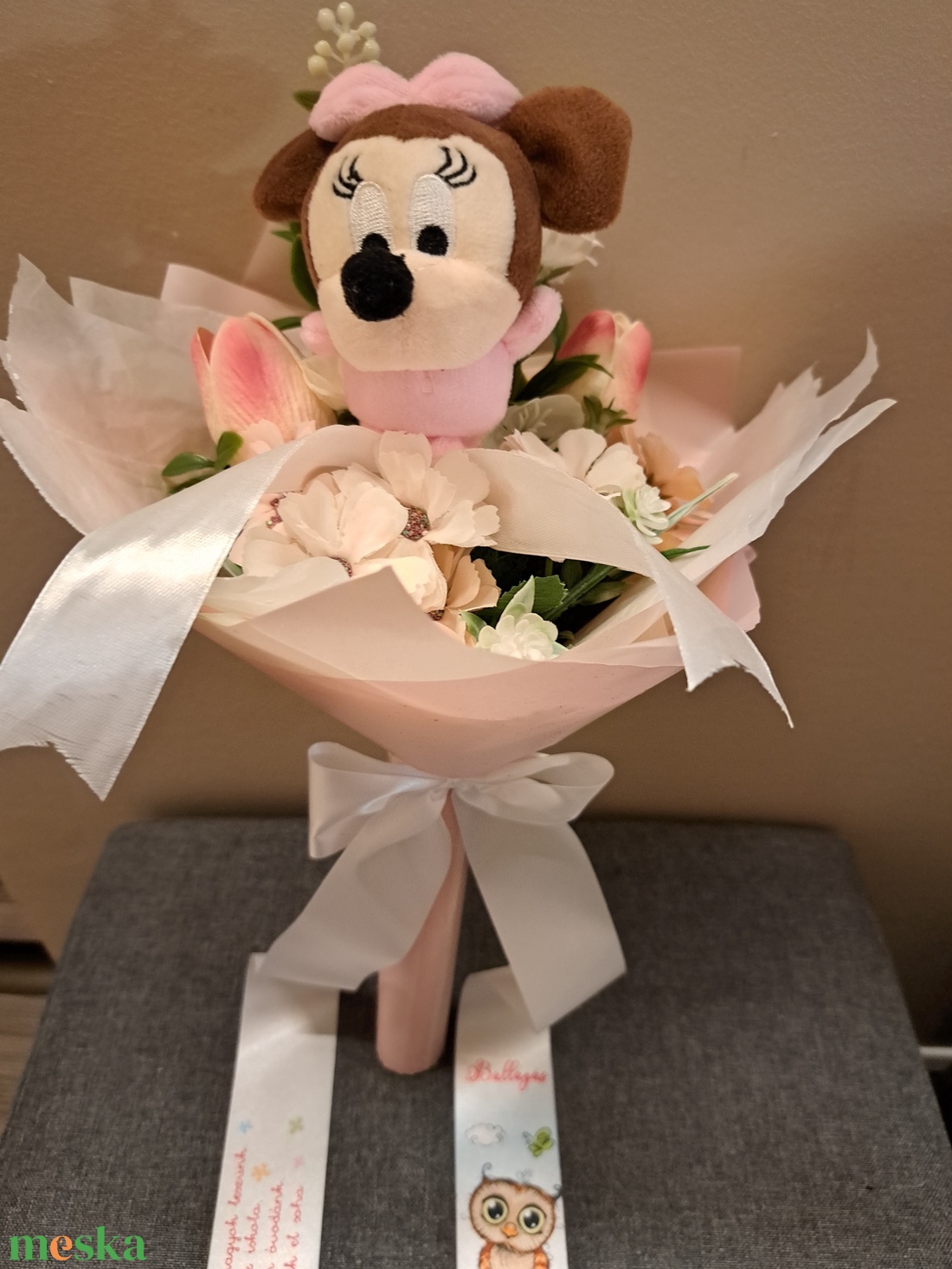 Minnie egeres csokor - otthon & életmód - dekoráció - virágdísz és tartó - csokor & virágdísz - Meska.hu