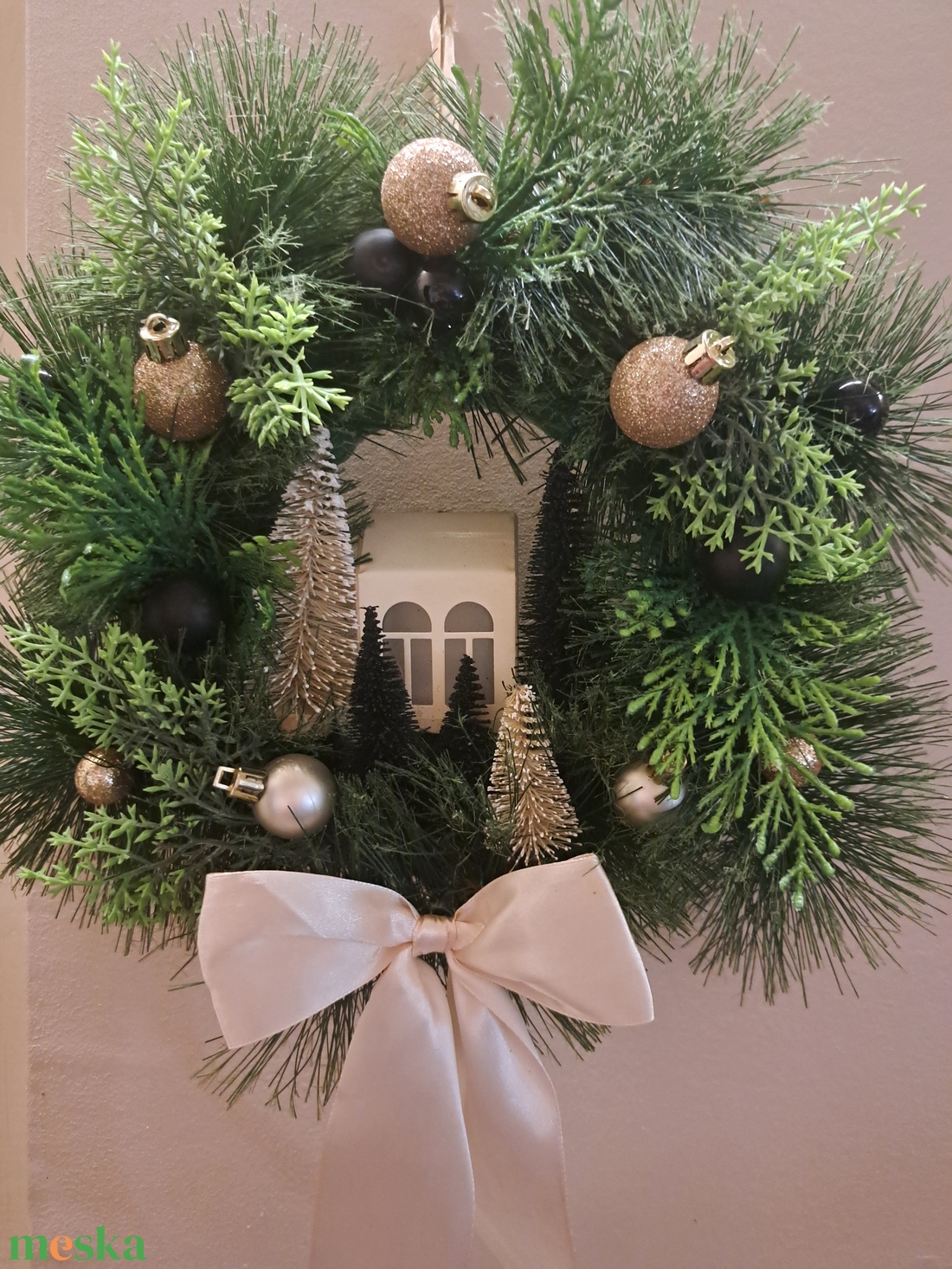 Karácsonyi ajtódísz - karácsony - adventi díszek - adventi ajtódísz - Meska.hu