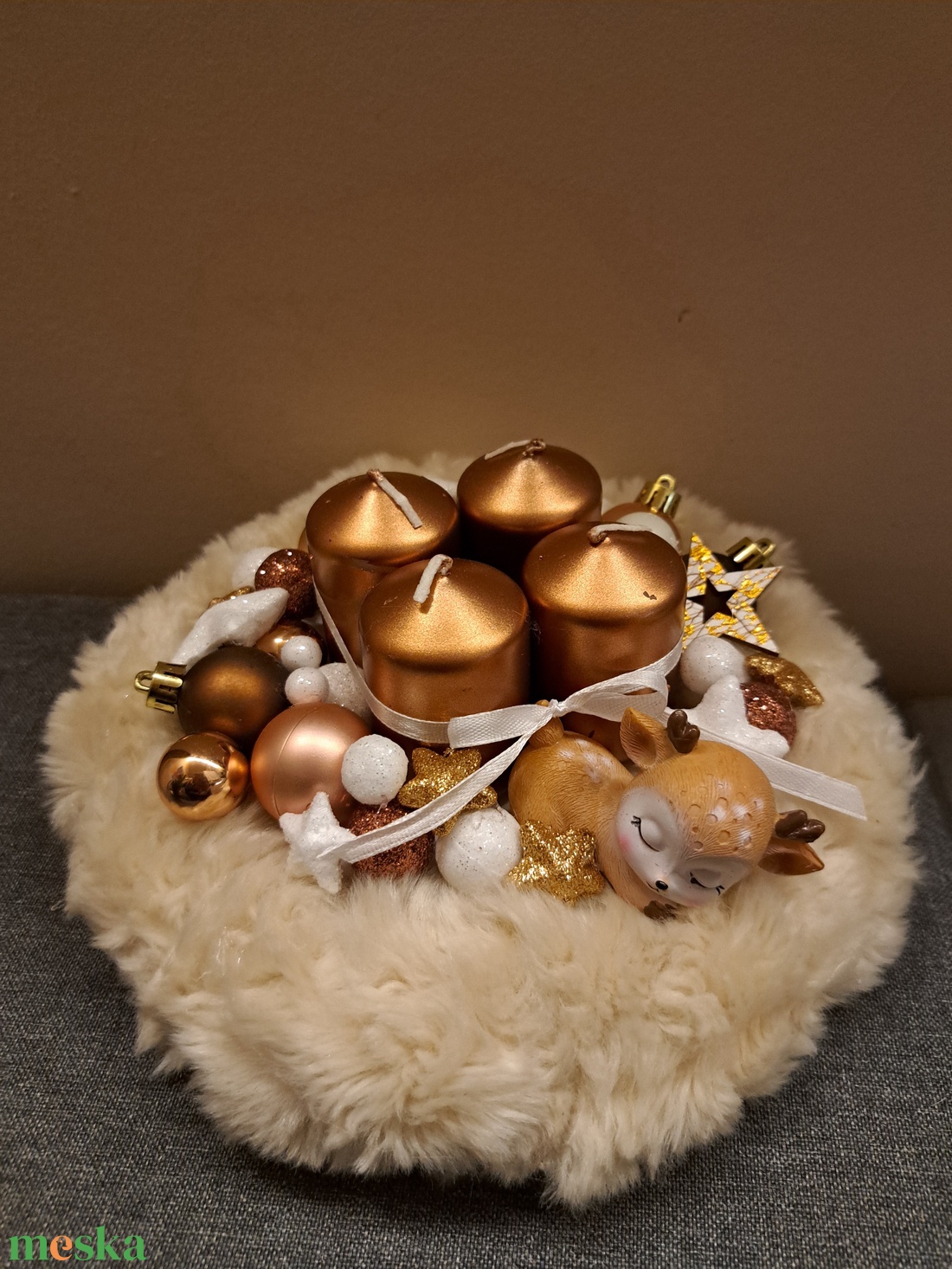 Adventi koszorú - karácsony - adventi díszek - adventi asztaldísz - Meska.hu