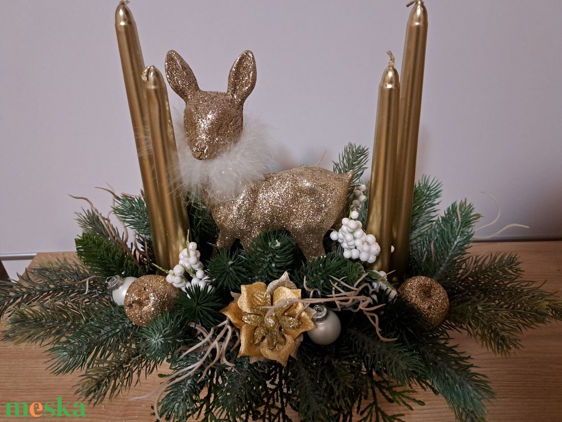 Adventi asztaldísz - karácsony - adventi díszek - adventi asztaldísz - Meska.hu