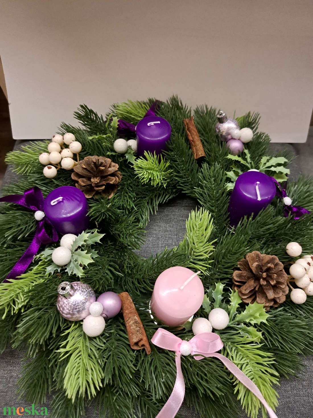 Adventi asztaldísz - karácsony - adventi díszek - adventi asztaldísz - Meska.hu