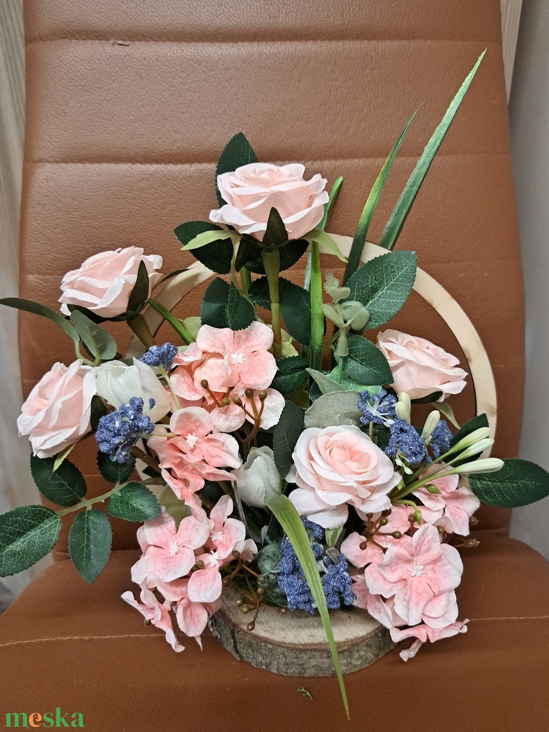 Rózsás asztaldísz - otthon & életmód - virágdekoráció - virágdíszek - asztali virágdísz - Meska.hu