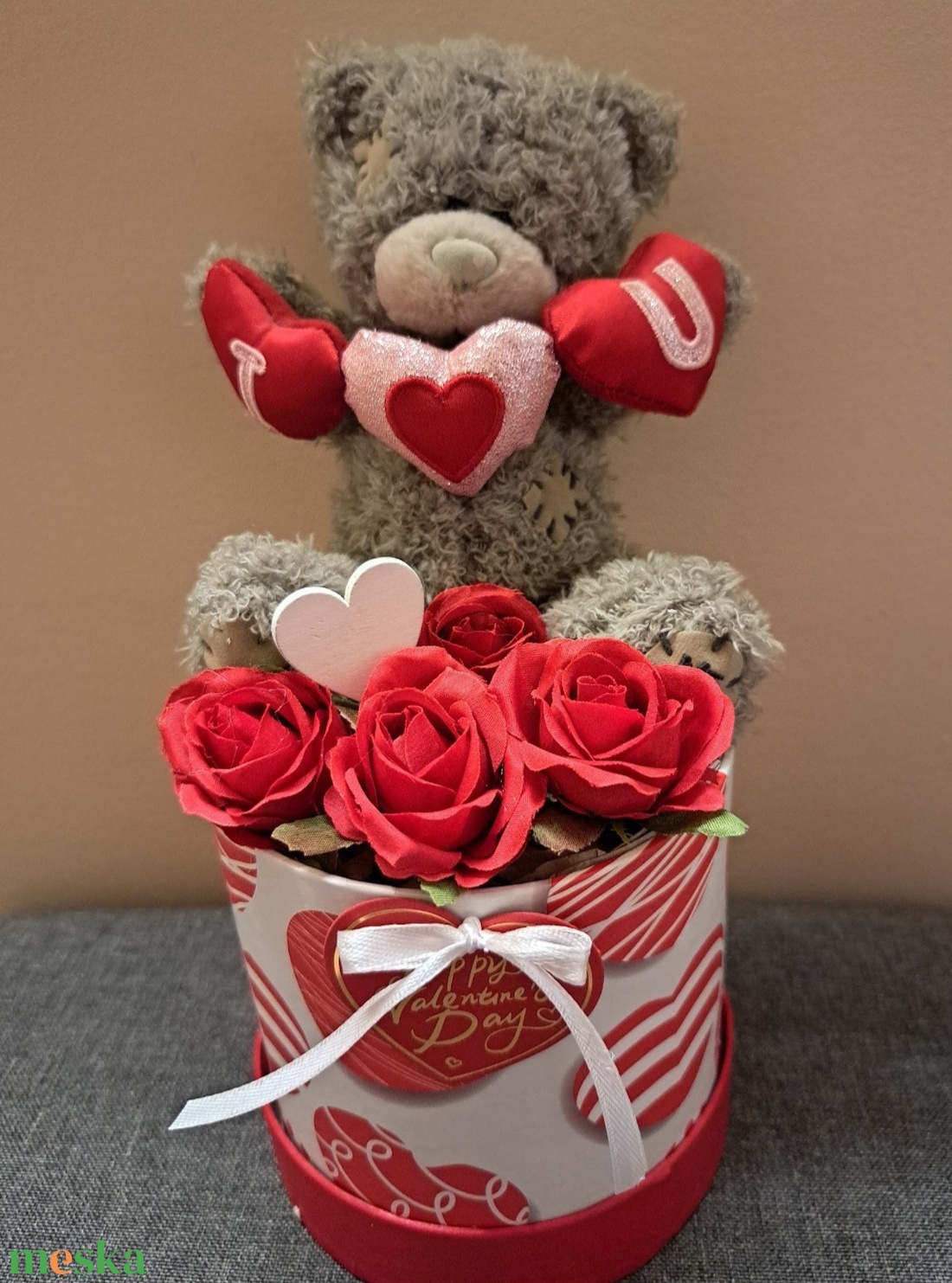 Valentin napi box macival - otthon & életmód - virágdekoráció - virágok - virágbox - Meska.hu