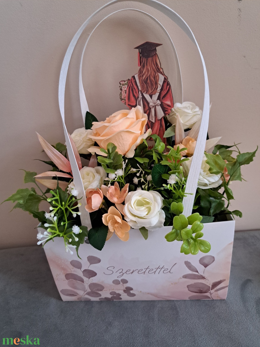 Ballagási virágtatyó - otthon & életmód - virágdekoráció - virágok - virágbox - Meska.hu