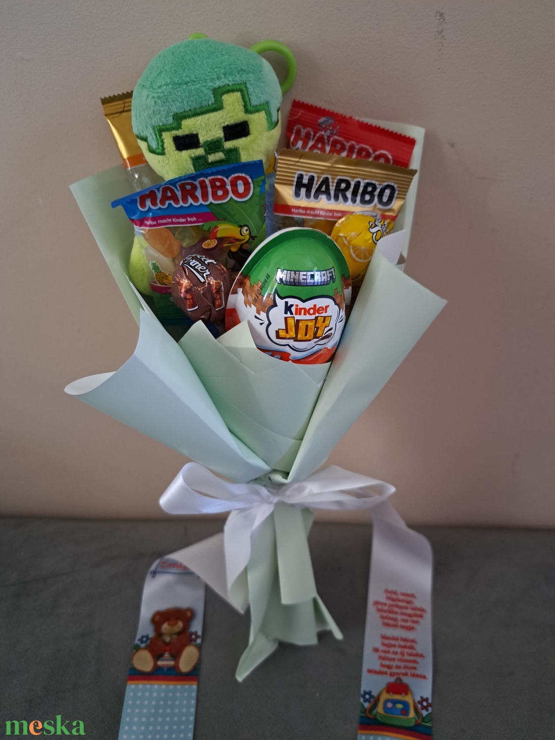 Minecraftos csokor - otthon & életmód - virágdekoráció - virágok - virágcsokor - Meska.hu