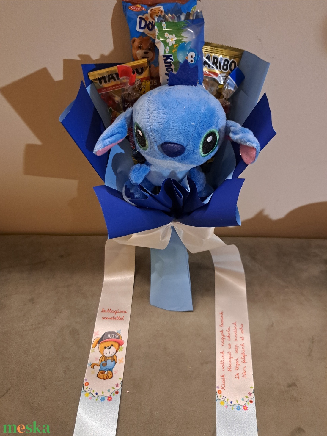 Stitch ovis csokor - otthon & életmód - virágdekoráció - virágok - virágcsokor - Meska.hu