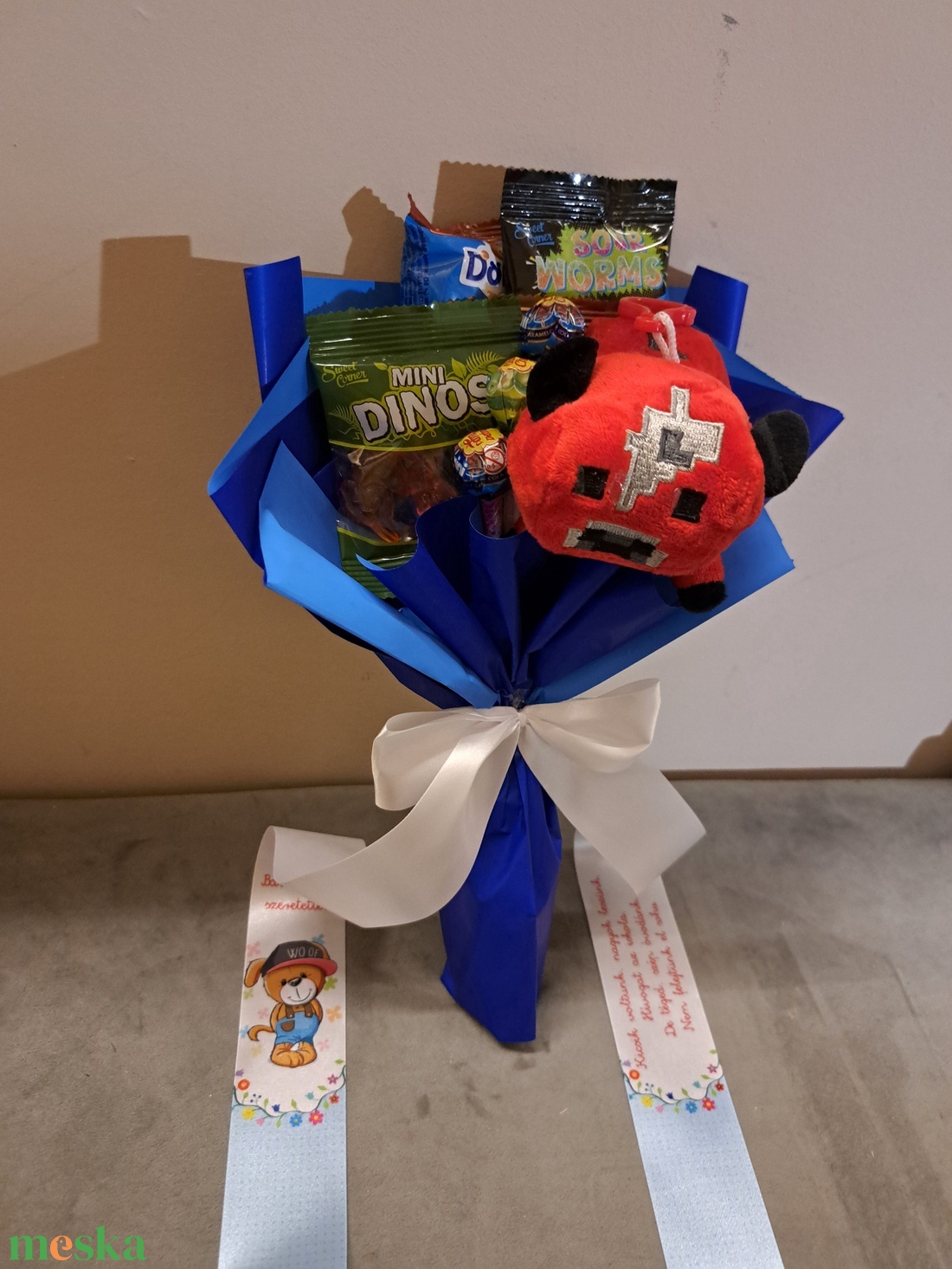 Minecraftos csokor - otthon & életmód - virágdekoráció - virágok - virágcsokor - Meska.hu