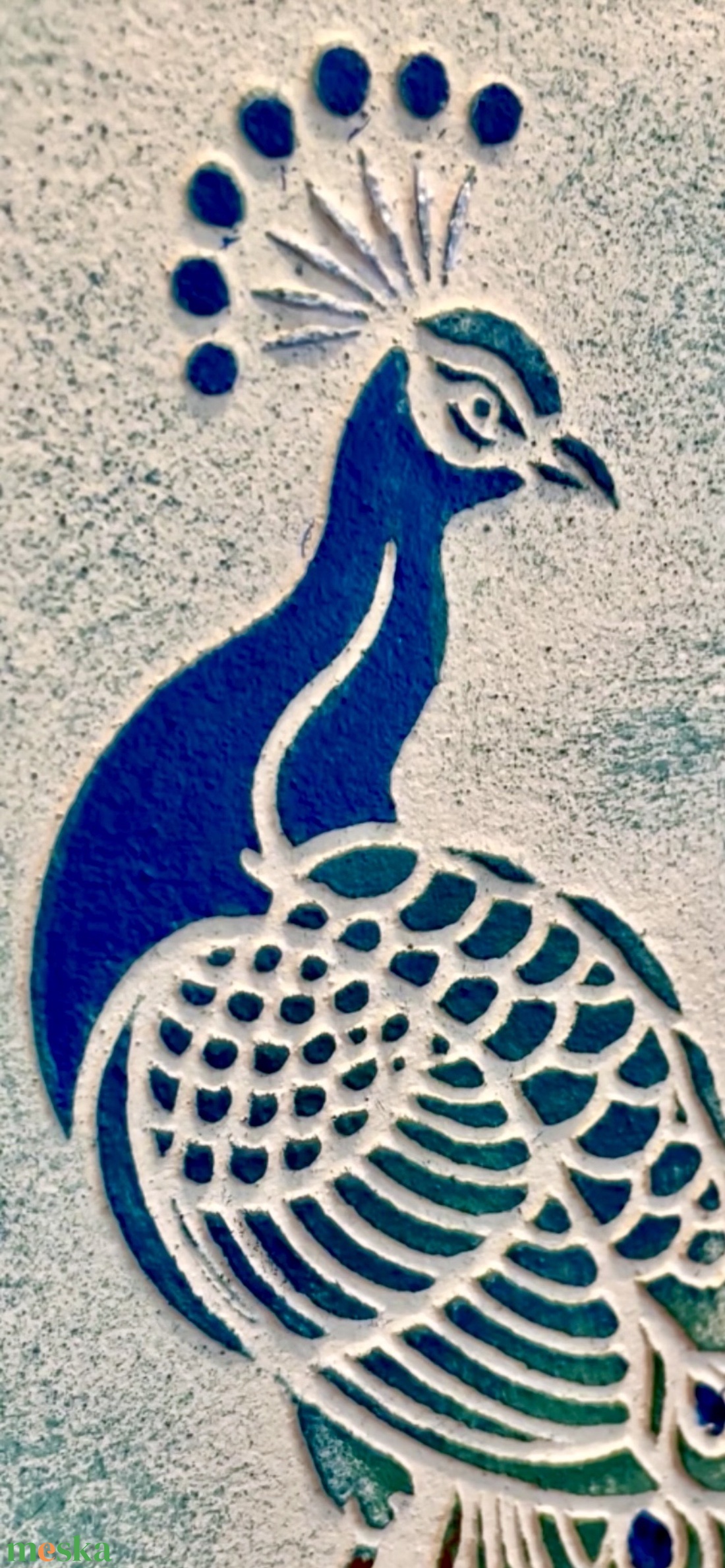 �A páva pompája - egyedi texturált falikép - otthon & életmód - dekoráció - kép & falikép - 3d képek - Meska.hu