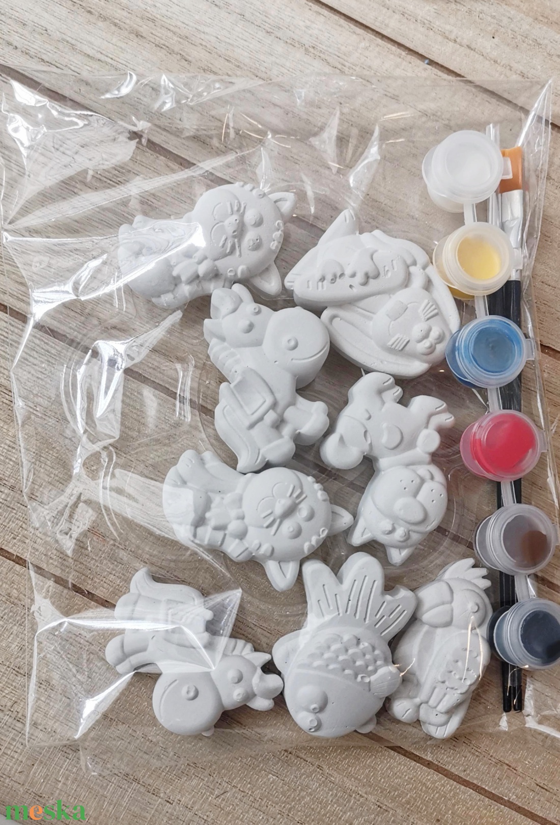 Festhető gipszfigurák szett, Kuromi -Hello Kitty - diy (csináld magad) - egységcsomag - Meska.hu