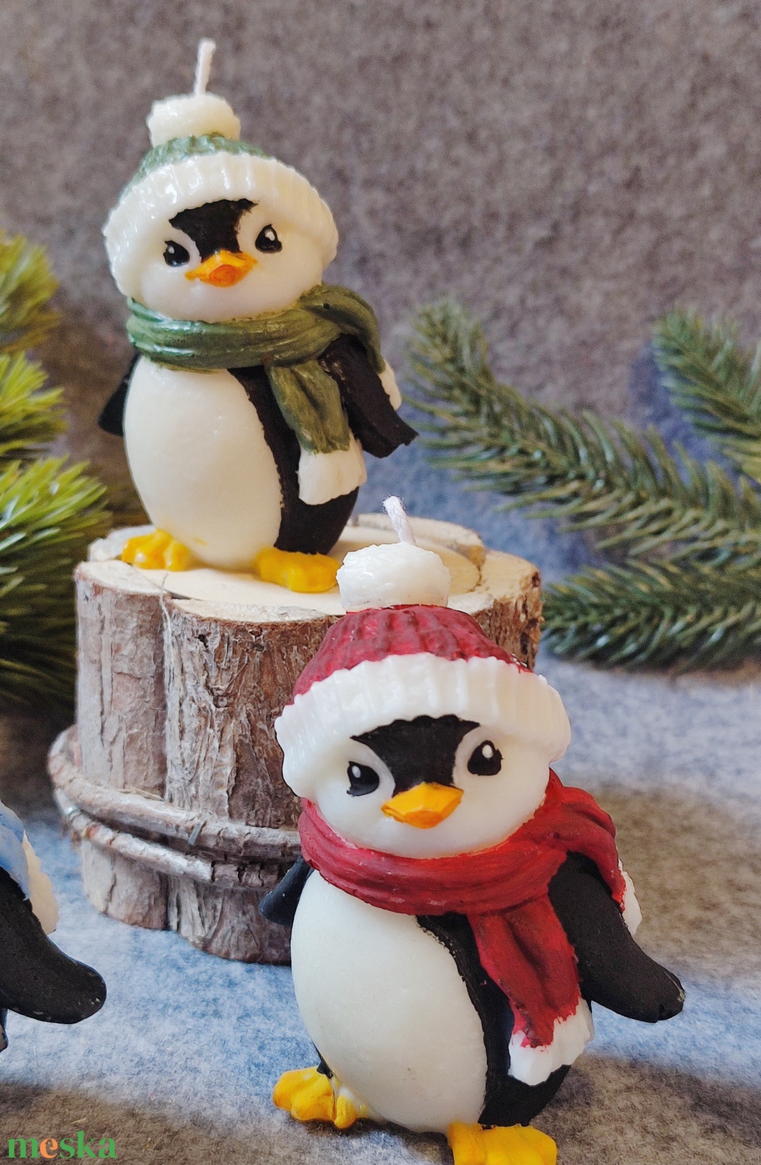 Kézműves gyertya,  pingvin  - otthon & életmód - gyertya, illat, aroma - gyertya - Meska.hu