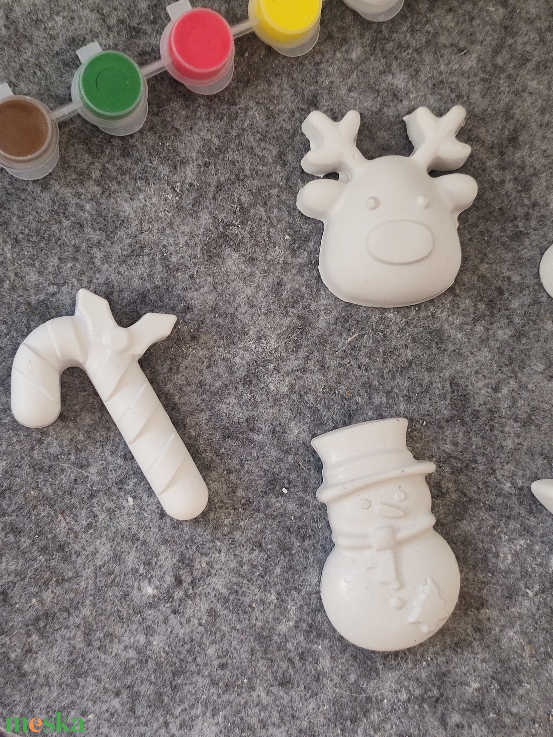 Festhető gipszfigurák szett, Karácsonyi vegyes - diy (csináld magad) - egységcsomag - Meska.hu