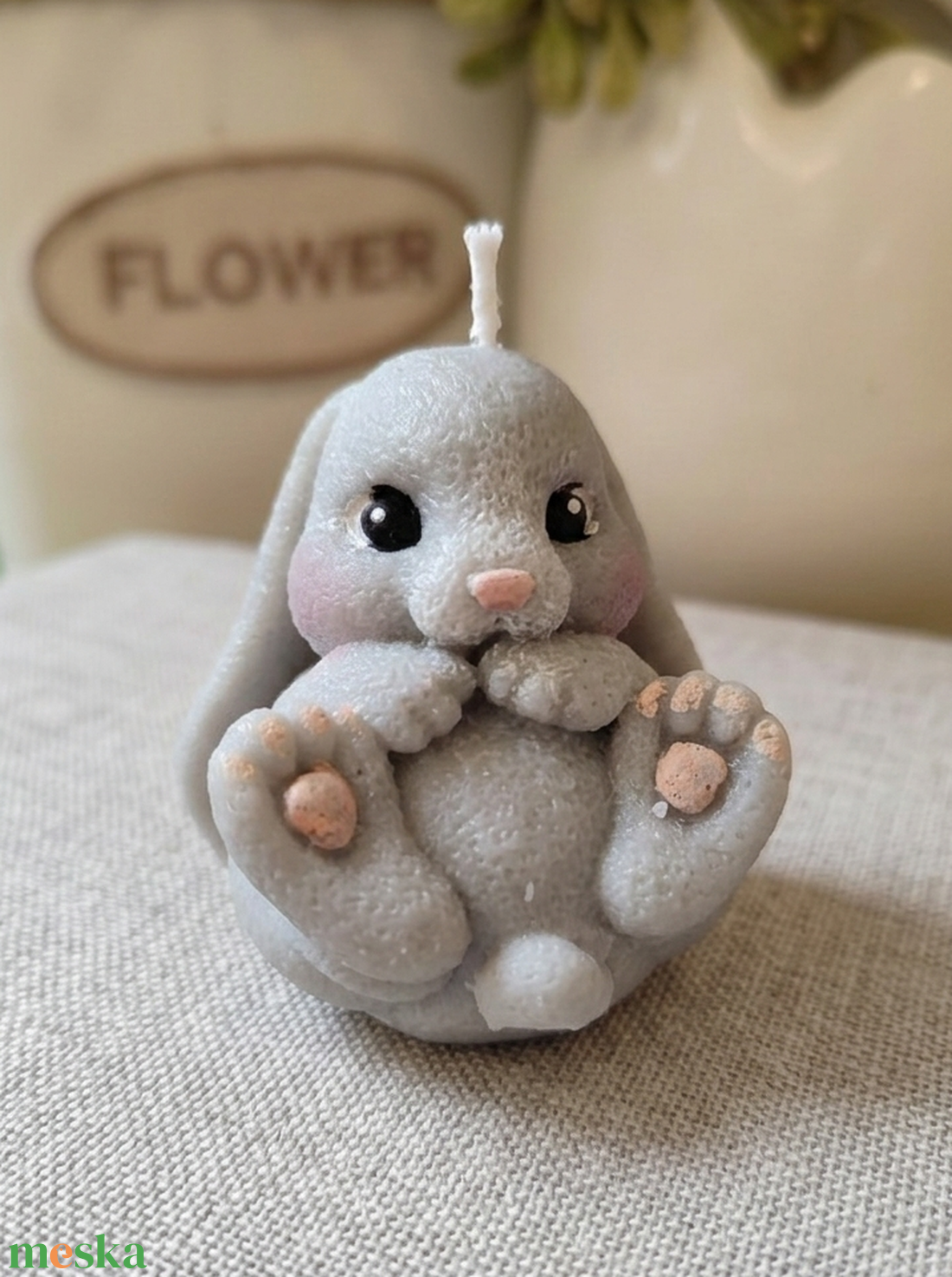  Kis ülő nyuszi - kézműves gyertya - otthon & életmód - gyertya, illat, aroma - gyertya - Meska.hu