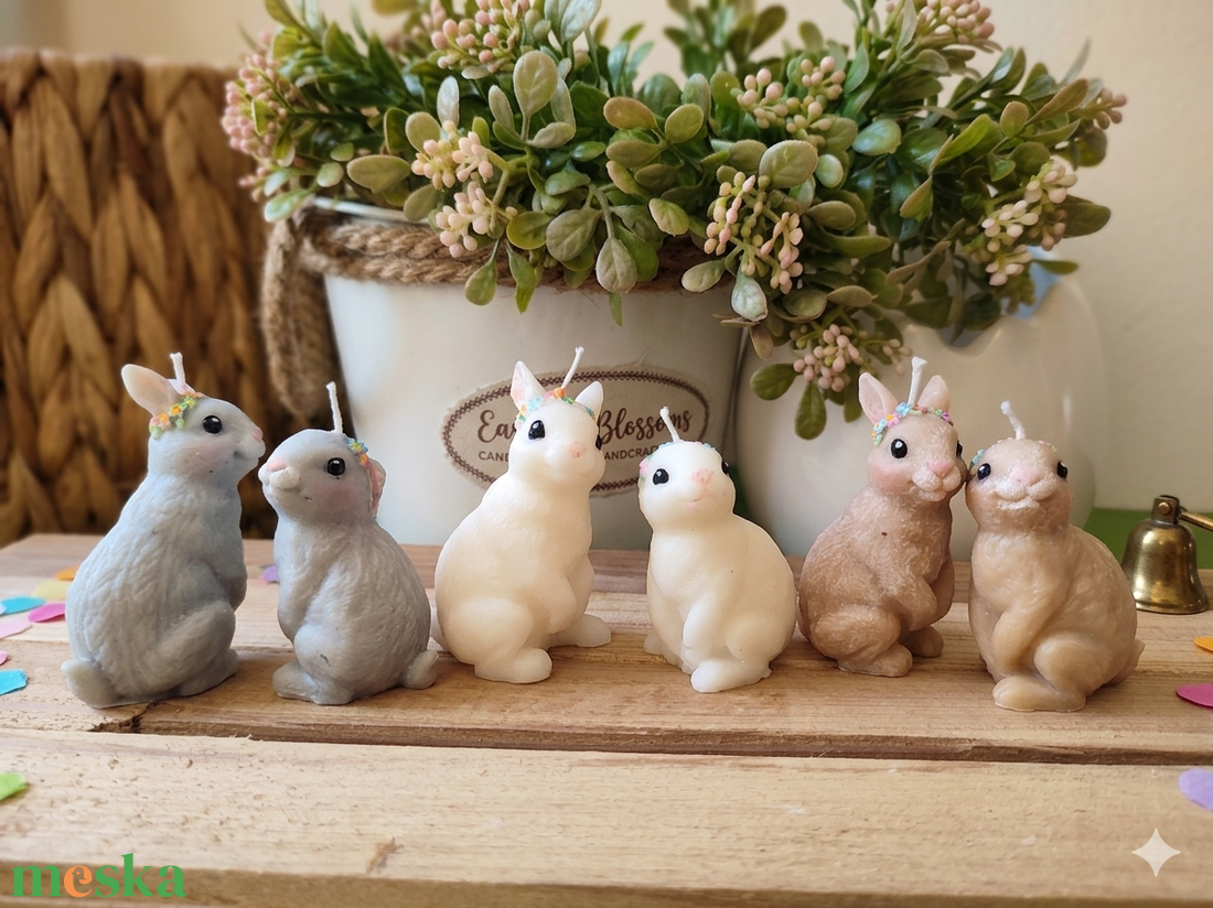  Kis nyuszik - kézműves gyertya - otthon & életmód - gyertya, illat, aroma - gyertya - Meska.hu