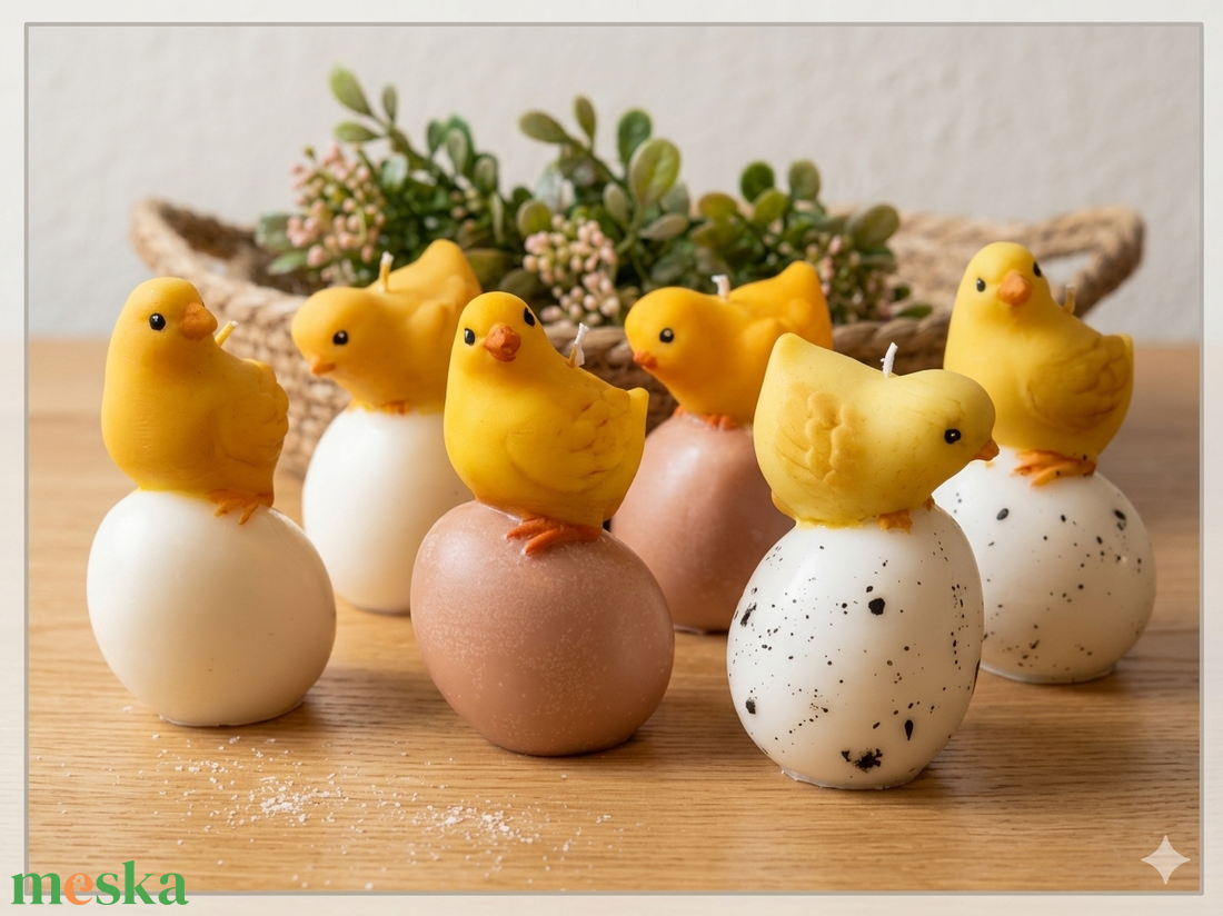   Tojás kiscsibével - kézműves húsvéti gyertyák - otthon & életmód - gyertya, illat, aroma - gyertya - Meska.hu