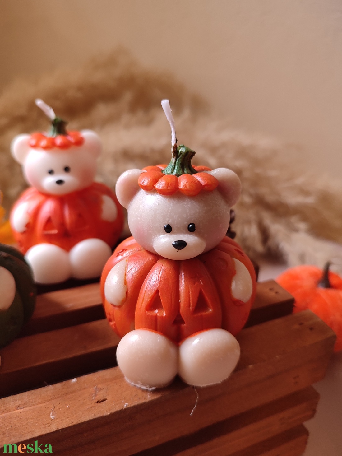 Halloween maci,  kézműves gyertya - otthon & életmód - gyertya, illat, aroma - gyertya - Meska.hu