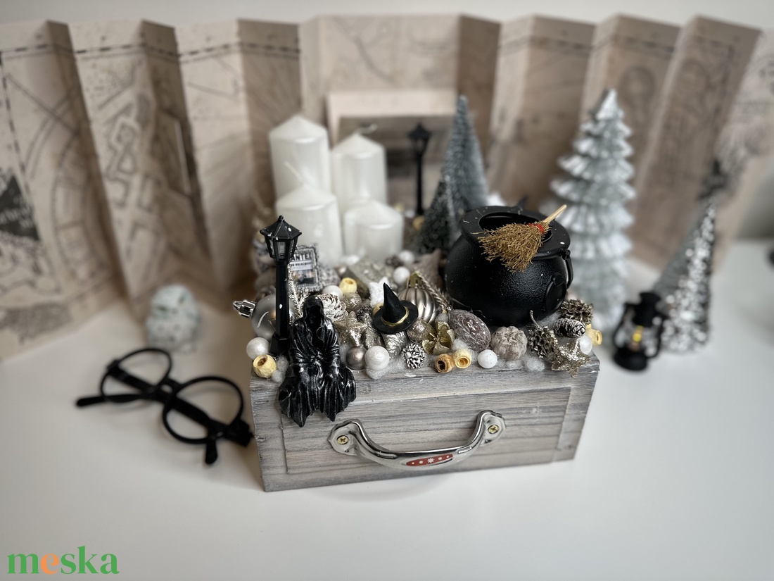 Harry potter dekoráció - karácsony - adventi díszek - adventi asztaldísz - Meska.hu