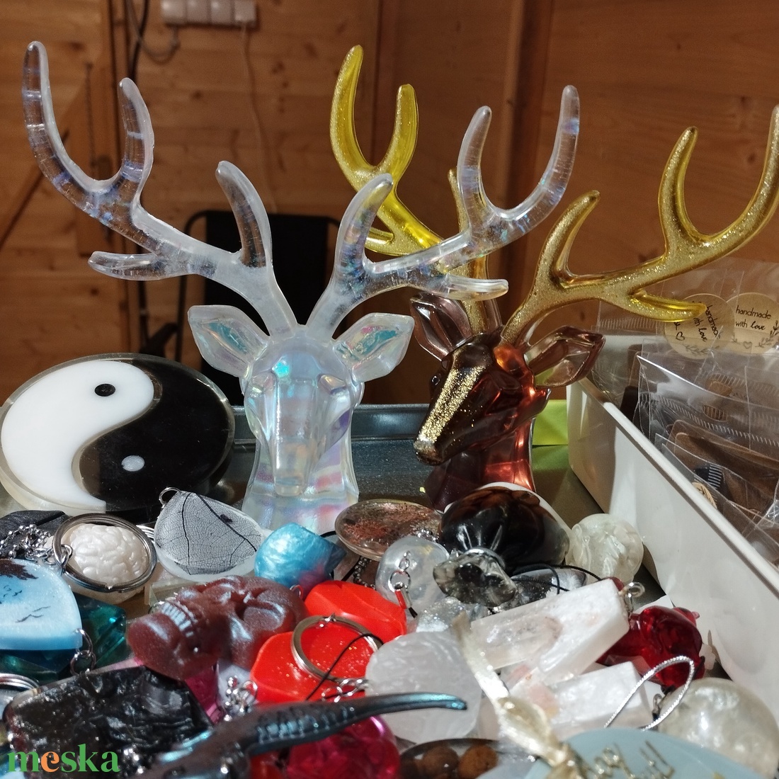 Szarvas ékszertartó dísz - otthon & életmód - dekoráció - dísztárgy - Meska.hu