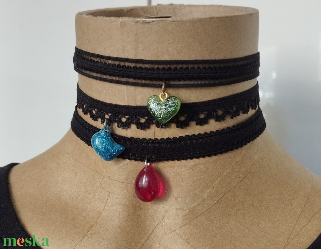 Choker nyaklánc többféle - ékszer - nyaklánc - medálos nyaklánc - Meska.hu Choker nyaklánc többféle - ékszer - nyaklánc - medálos nyaklánc - Meska.hu