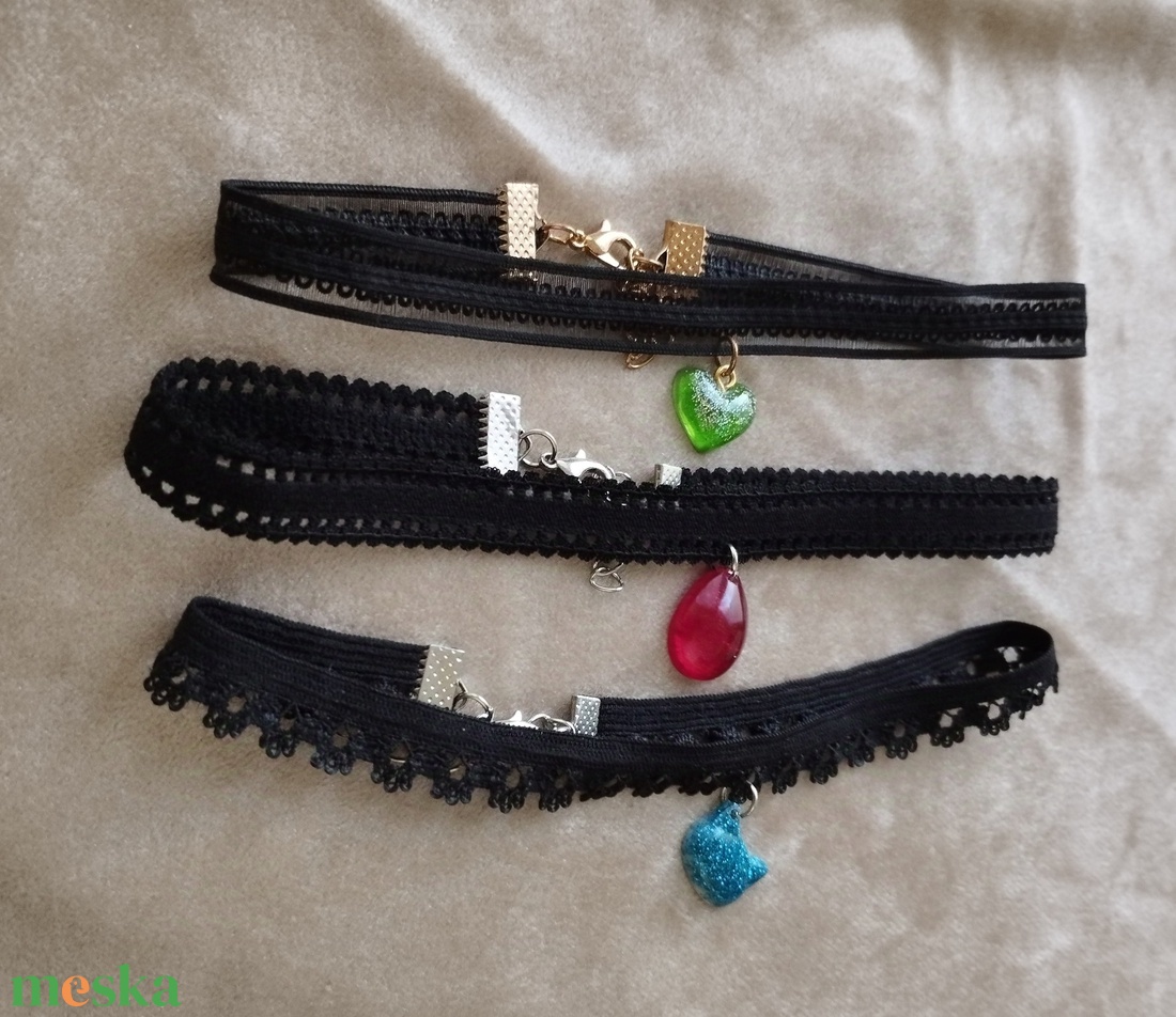 Choker nyaklánc többféle - ékszer - nyaklánc - medálos nyaklánc - Meska.hu Choker nyaklánc többféle - ékszer - nyaklánc - medálos nyaklánc - Meska.hu
