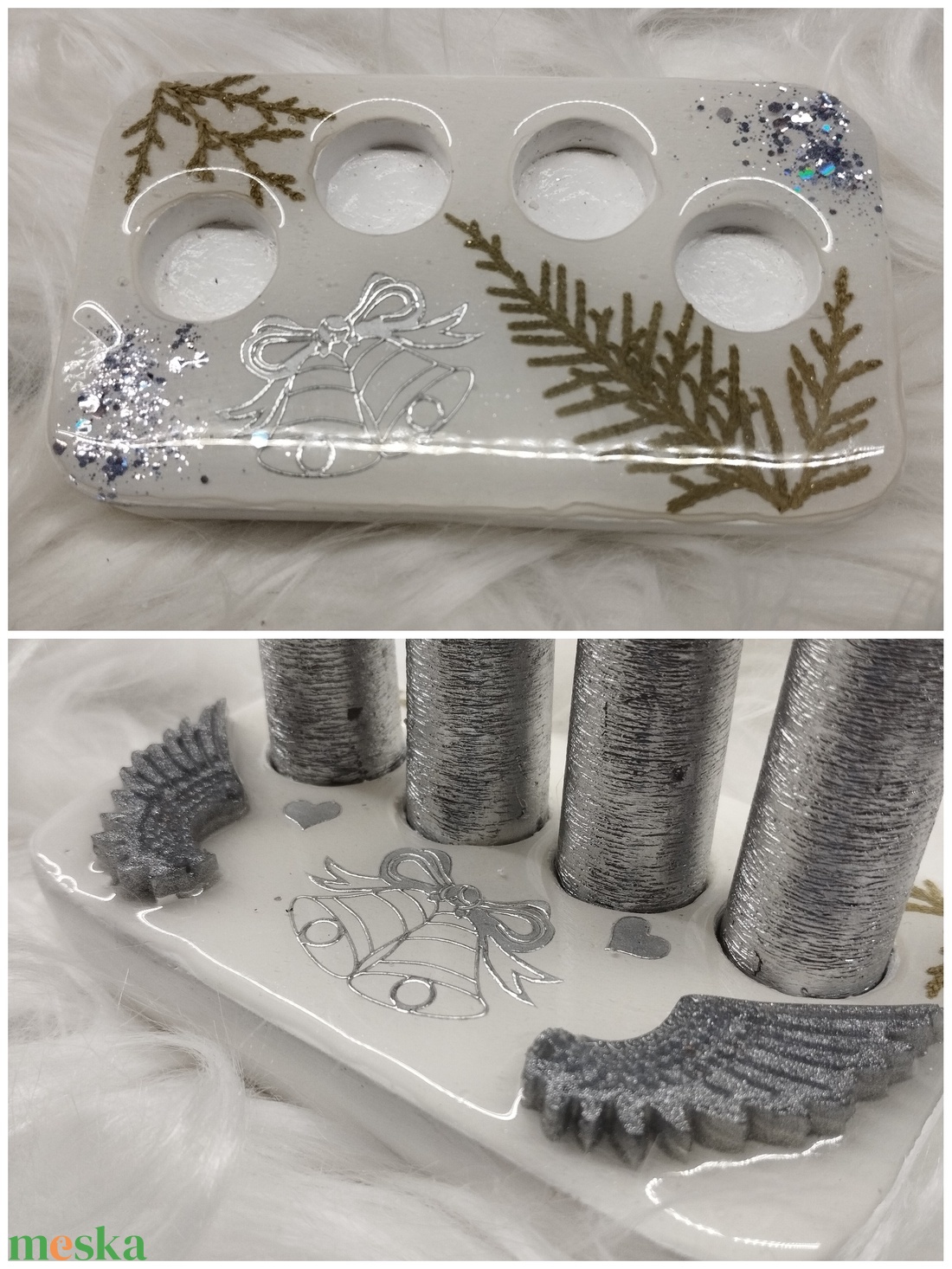 Adventi koszorú újragondolva többféle  - karácsony - adventi díszek - adventi koszorú - Meska.hu