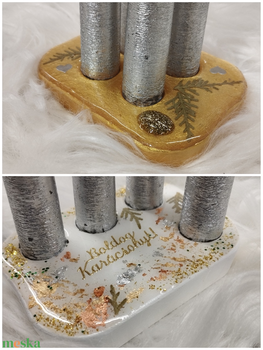 Adventi koszorú újragondolva többféle  - karácsony - adventi díszek - adventi koszorú - Meska.hu