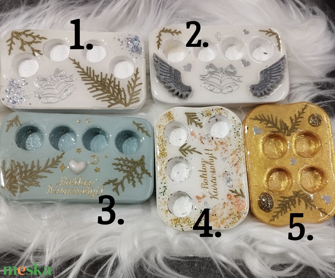 Adventi koszorú újragondolva többféle  - karácsony - adventi díszek - adventi koszorú - Meska.hu