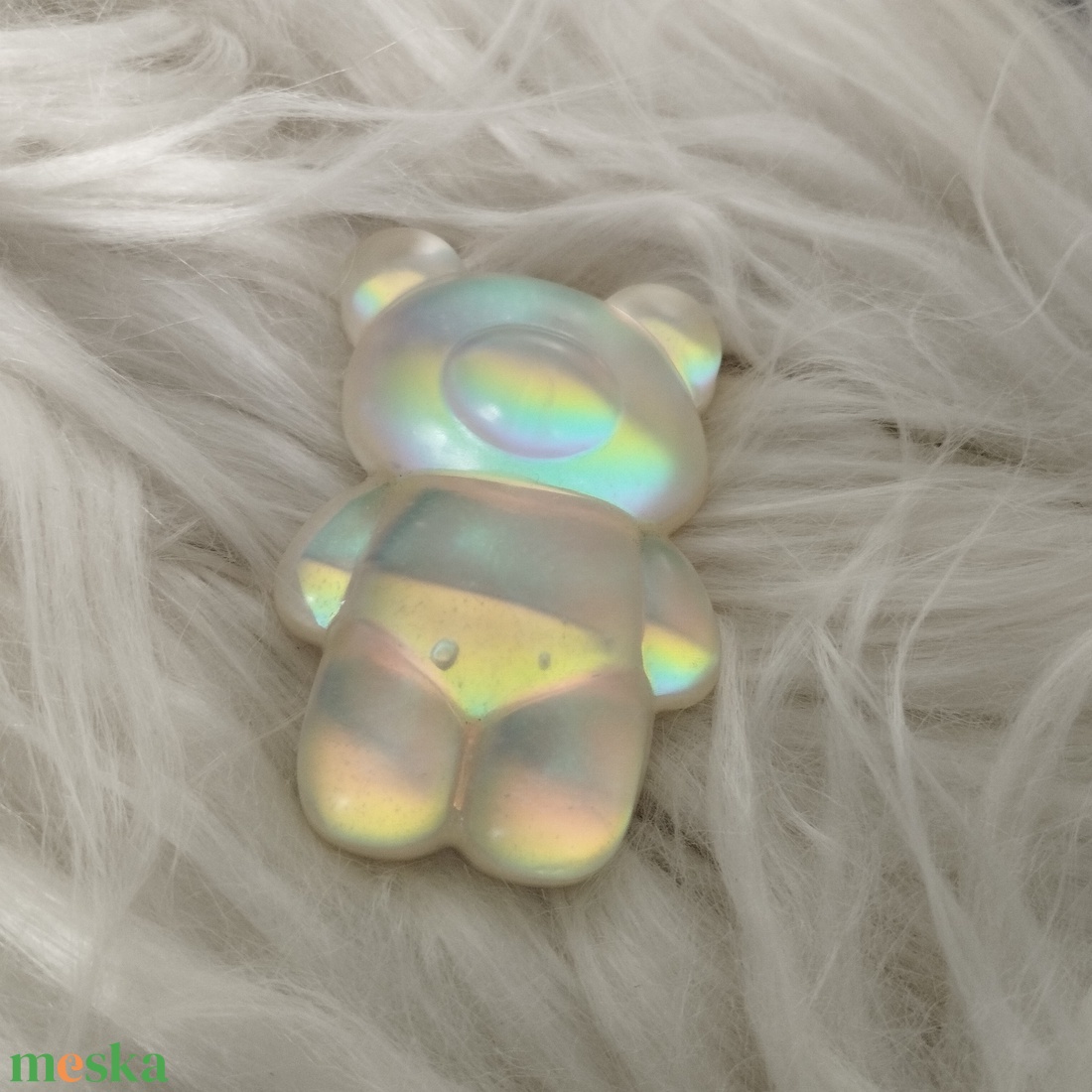 Színjátszós maci mágnes -világos - otthon & életmód - konyhafelszerelés, tálalás - konyhai dekoráció - hűtőmágnes - Meska.hu