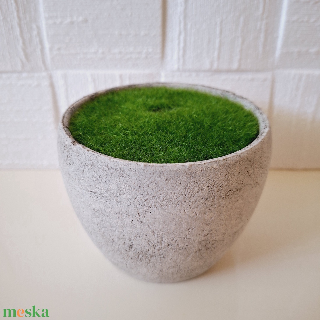 Beton hatású műanyag kaspó - kellékek & szerszámok - díszíthető tárgyak - műanyag - Meska.hu