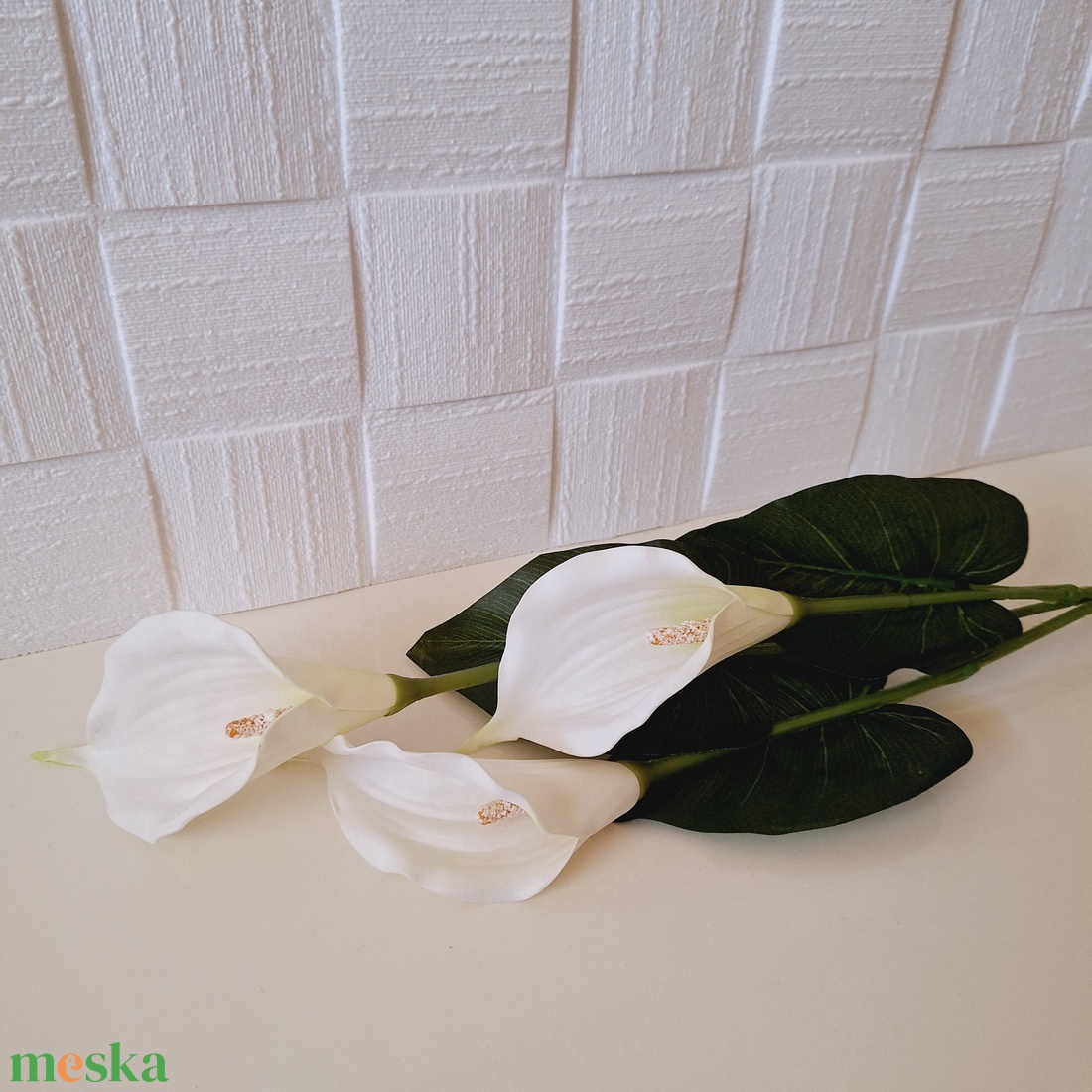 Élethű kála csokor-fehér - kellékek & szerszámok - dekorációs kellékek - egyéb kellékek - Meska.hu