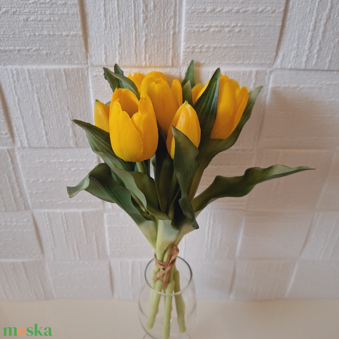 Élethű tulipán csokor-sárga - kellékek & szerszámok - dekorációs kellékek - egyéb kellékek - Meska.hu Élethű tulipán csokor-sárga - kellékek & szerszámok - dekorációs kellékek - egyéb kellékek - Meska.hu