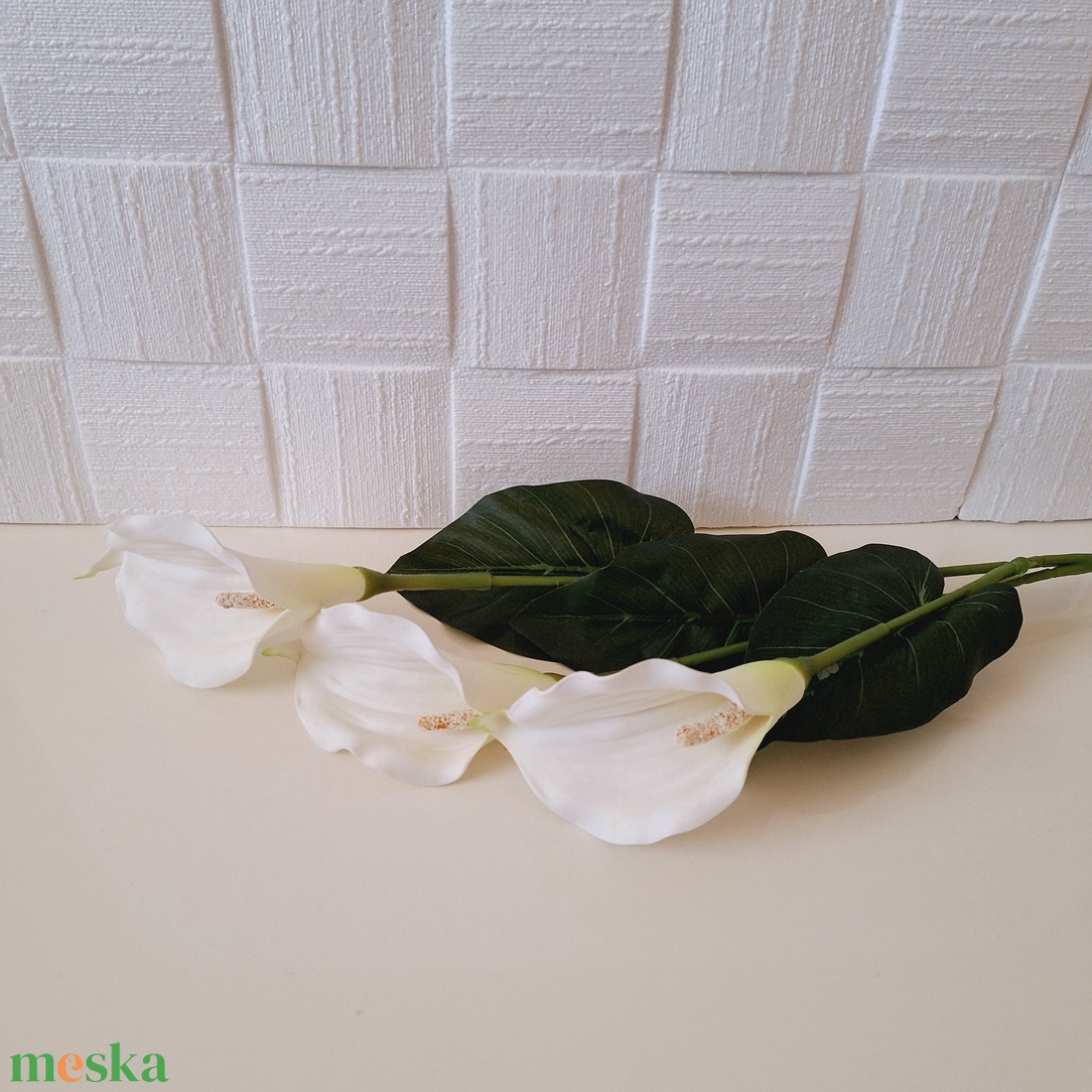 Élethű kála csokor-fehér - kellékek & szerszámok - dekorációs kellékek - egyéb kellékek - Meska.hu