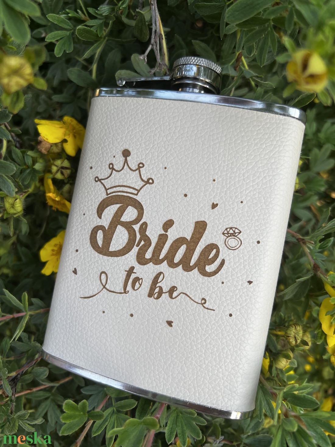Lánybúcsús bőr flaska - Bride to be - esküvő - lánybúcsú - Meska.hu