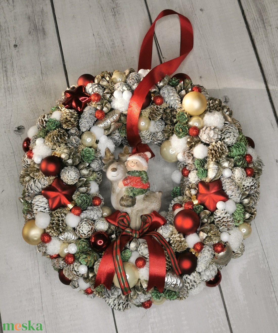 Karácsonyi kopogtató - karácsony - adventi díszek - adventi ajtódísz - Meska.hu Karácsonyi kopogtató - karácsony - adventi díszek - adventi ajtódísz - Meska.hu