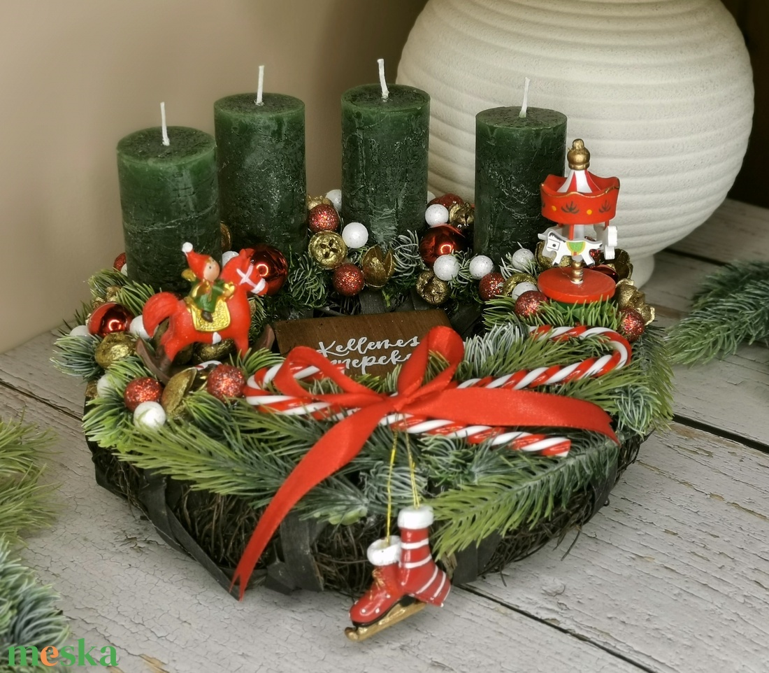 Rusztikus adventi koszorú - karácsony - adventi díszek - adventi koszorú - Meska.hu Rusztikus adventi koszorú - karácsony - adventi díszek - adventi koszorú - Meska.hu