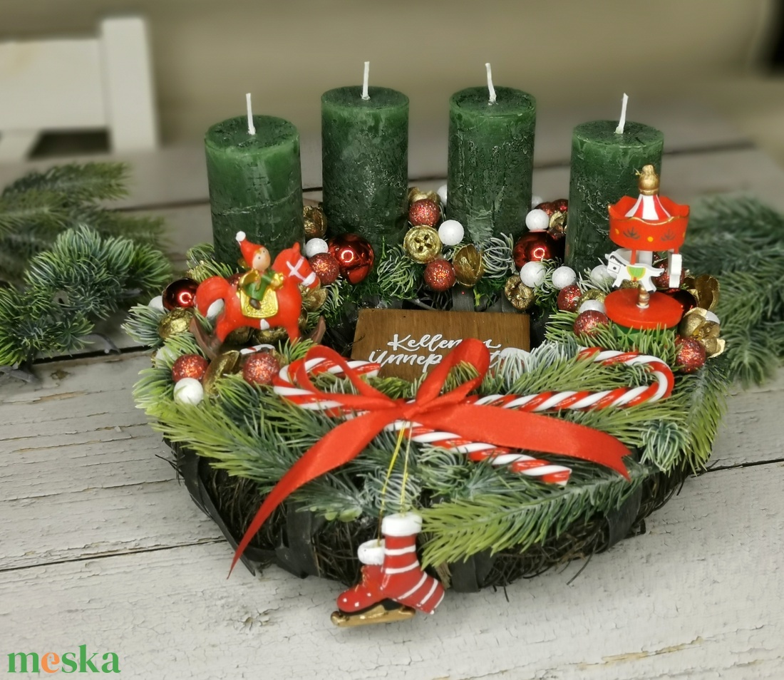 Rusztikus adventi koszorú - karácsony - adventi díszek - adventi koszorú - Meska.hu Rusztikus adventi koszorú - karácsony - adventi díszek - adventi koszorú - Meska.hu