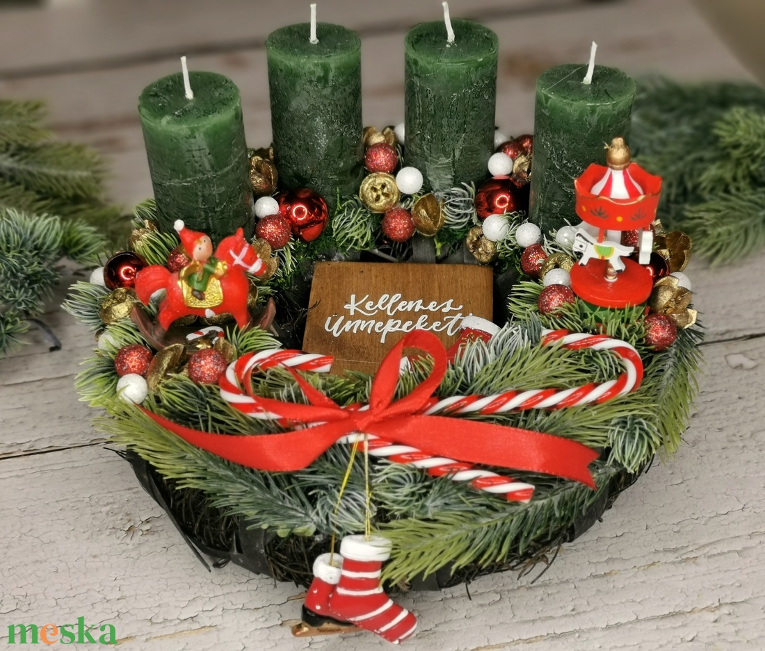 Rusztikus adventi koszorú - karácsony - adventi díszek - adventi koszorú - Meska.hu Rusztikus adventi koszorú - karácsony - adventi díszek - adventi koszorú - Meska.hu
