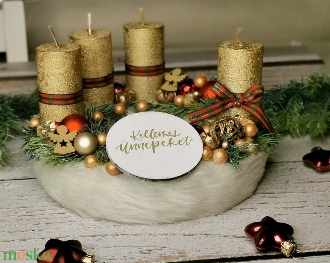 Adventi koszorú klasszikus színekben - karácsony - adventi díszek - adventi koszorú - Meska.hu Adventi koszorú klasszikus színekben - karácsony - adventi díszek - adventi koszorú - Meska.hu
