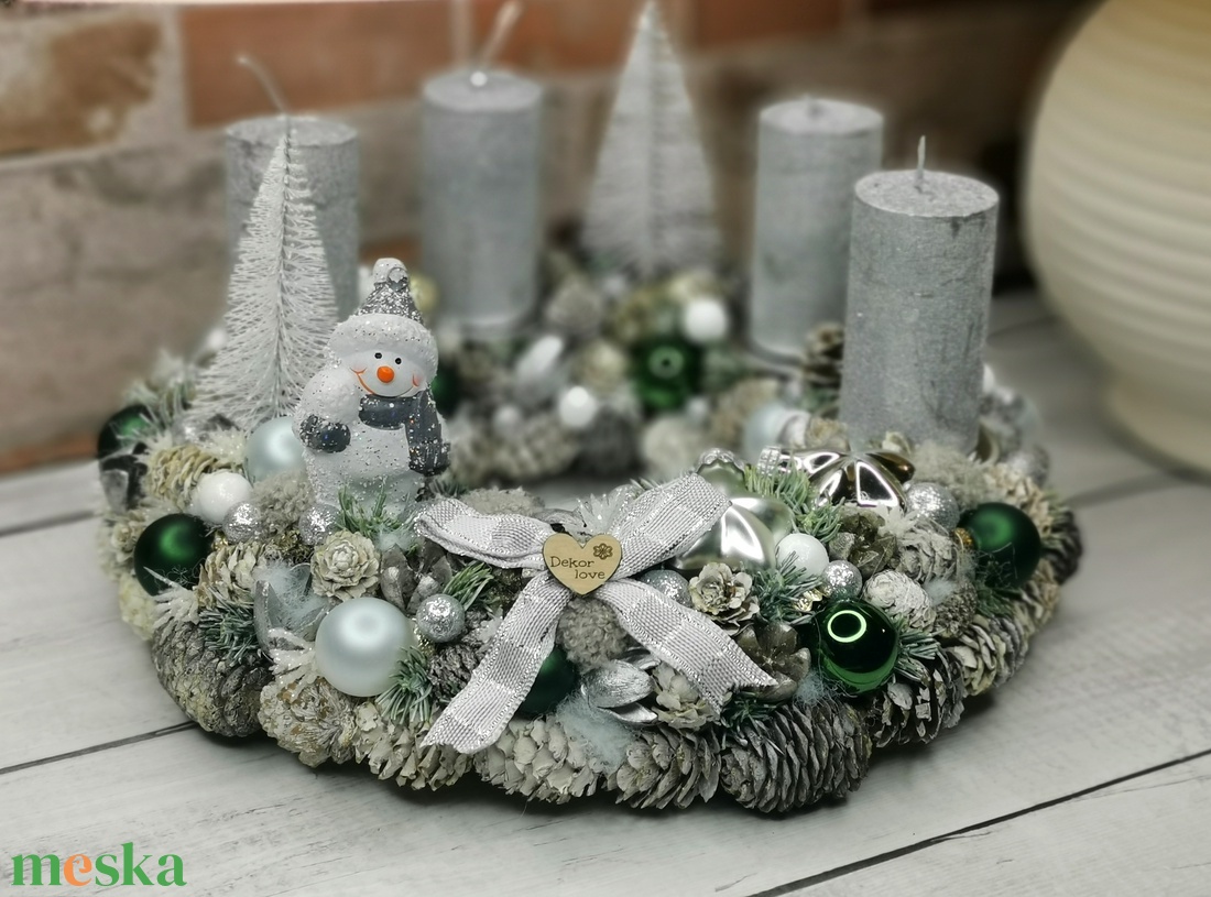 Hóemberes adventi koszorú - karácsony - adventi díszek - adventi koszorú - Meska.hu