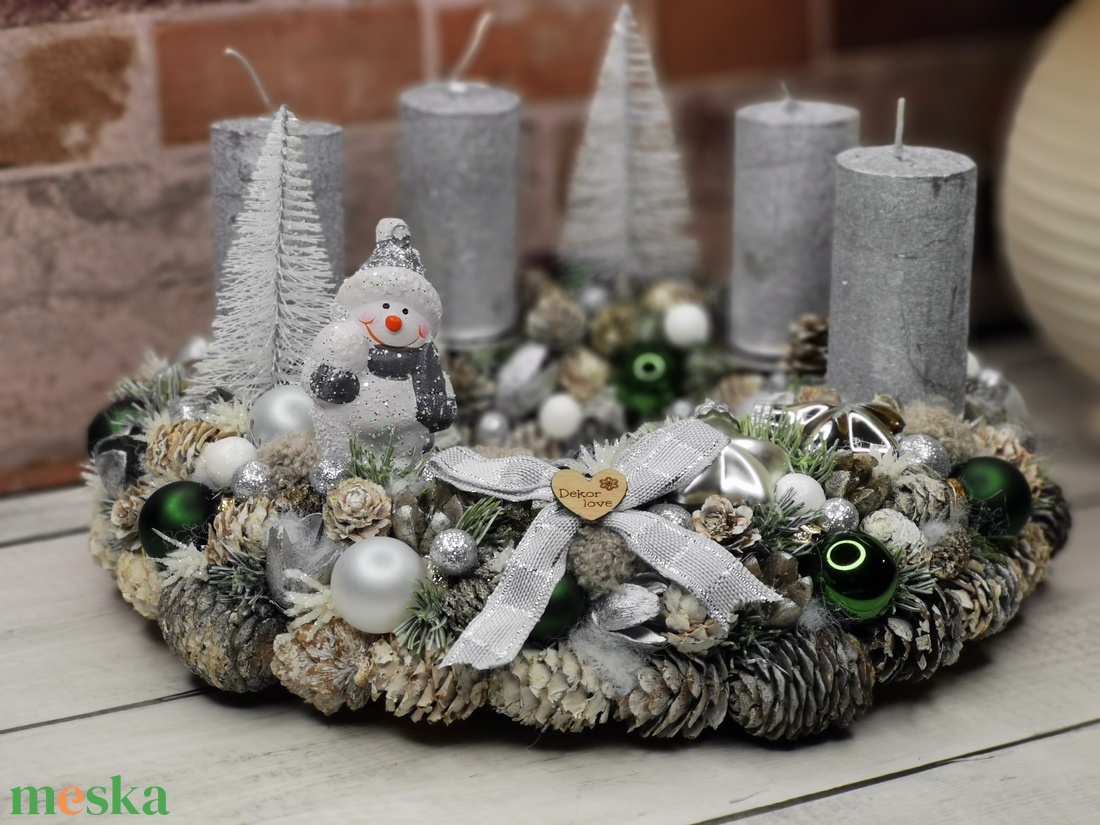 Hóemberes adventi koszorú - karácsony - adventi díszek - adventi koszorú - Meska.hu