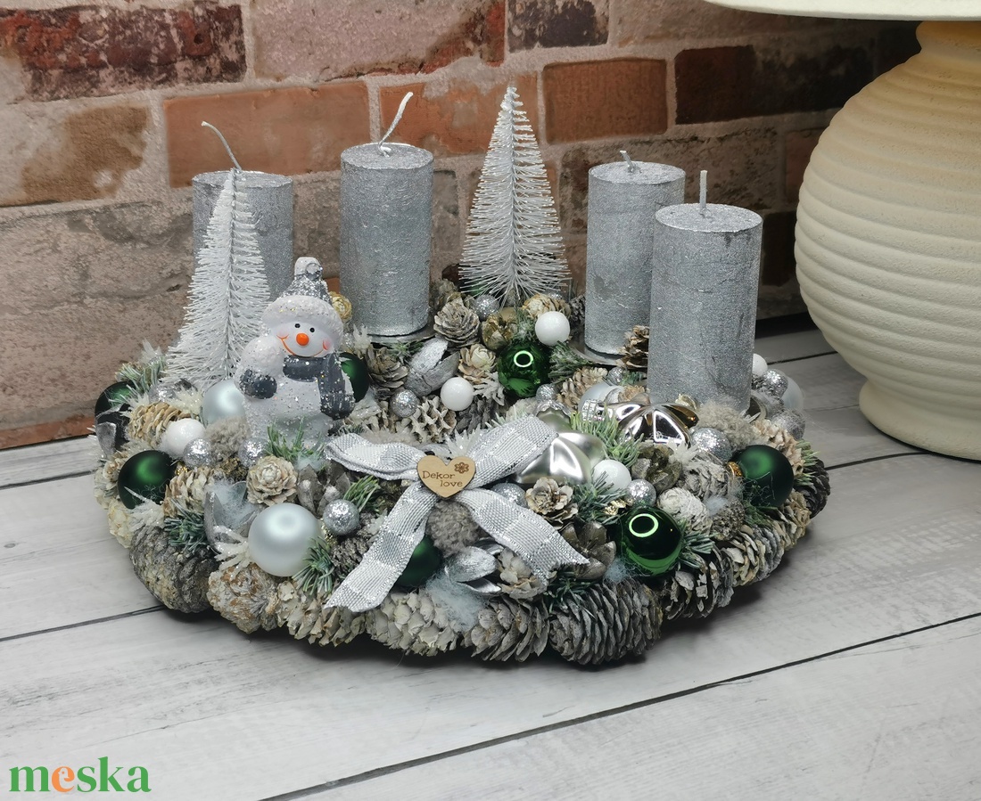 Hóemberes adventi koszorú - karácsony - adventi díszek - adventi koszorú - Meska.hu