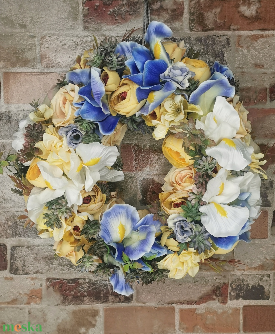 Íriszes kopogtató - otthon & életmód - dekoráció - ajtó- és ablak dekoráció - ajtódísz & kopogtató - Meska.hu