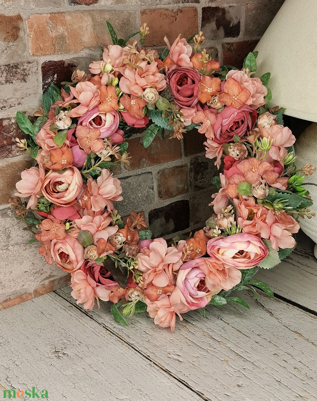 Korallos vessző kopogtató - otthon & életmód - dekoráció - ajtó- és ablak dekoráció - ajtódísz & kopogtató - Meska.hu