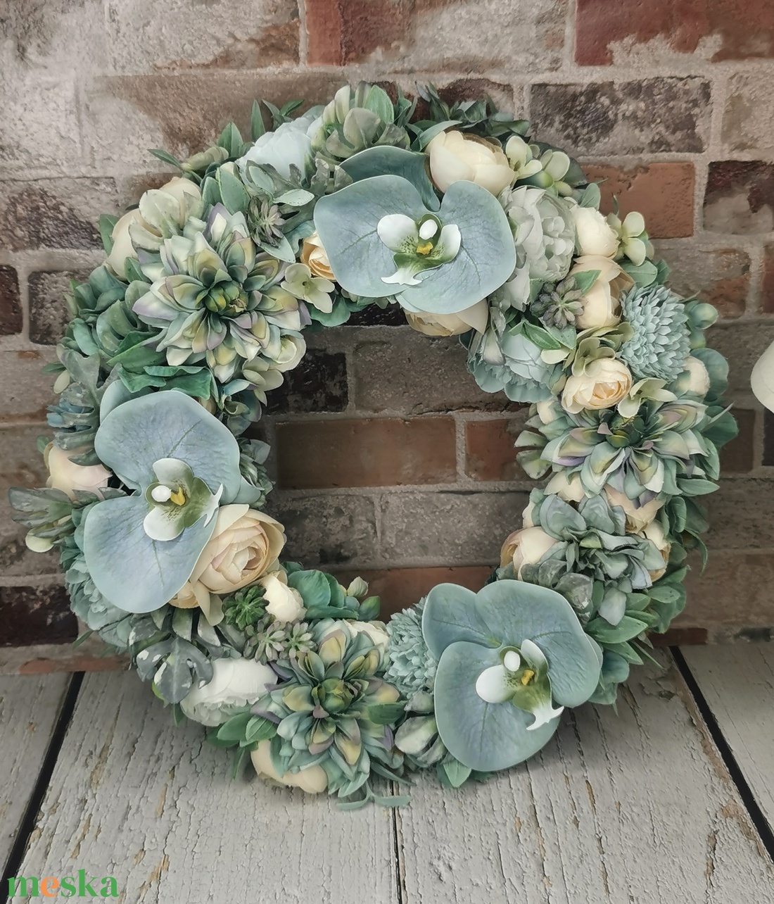 Türkizkék kopogtató - otthon & életmód - dekoráció - ajtó- és ablak dekoráció - ajtódísz & kopogtató - Meska.hu