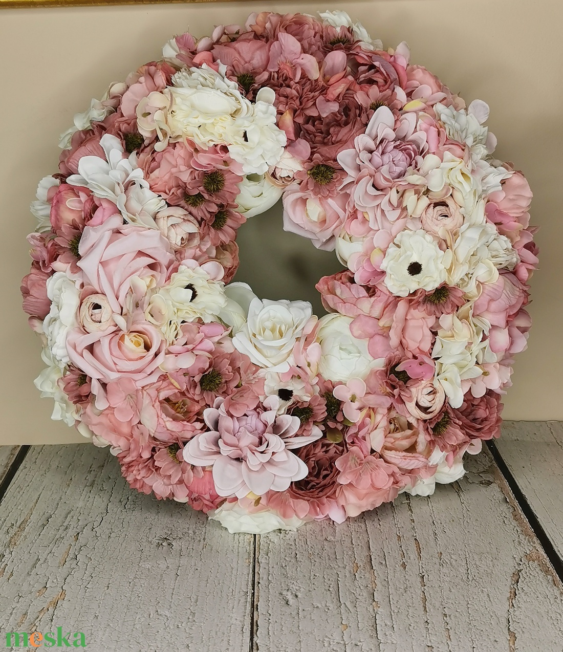 Rózsaszín álom - otthon & életmód - dekoráció - ajtó- és ablak dekoráció - ajtódísz & kopogtató - Meska.hu