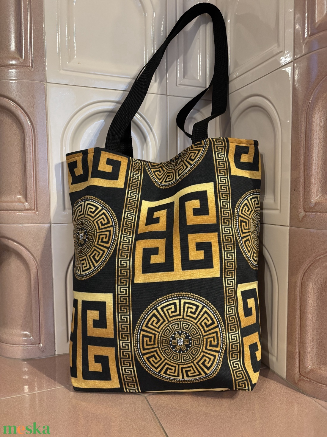 Bevásárló táska, erős vászonból - táska & tok - bevásárlás & shopper táska - shopper, textiltáska, szatyor - Meska.hu