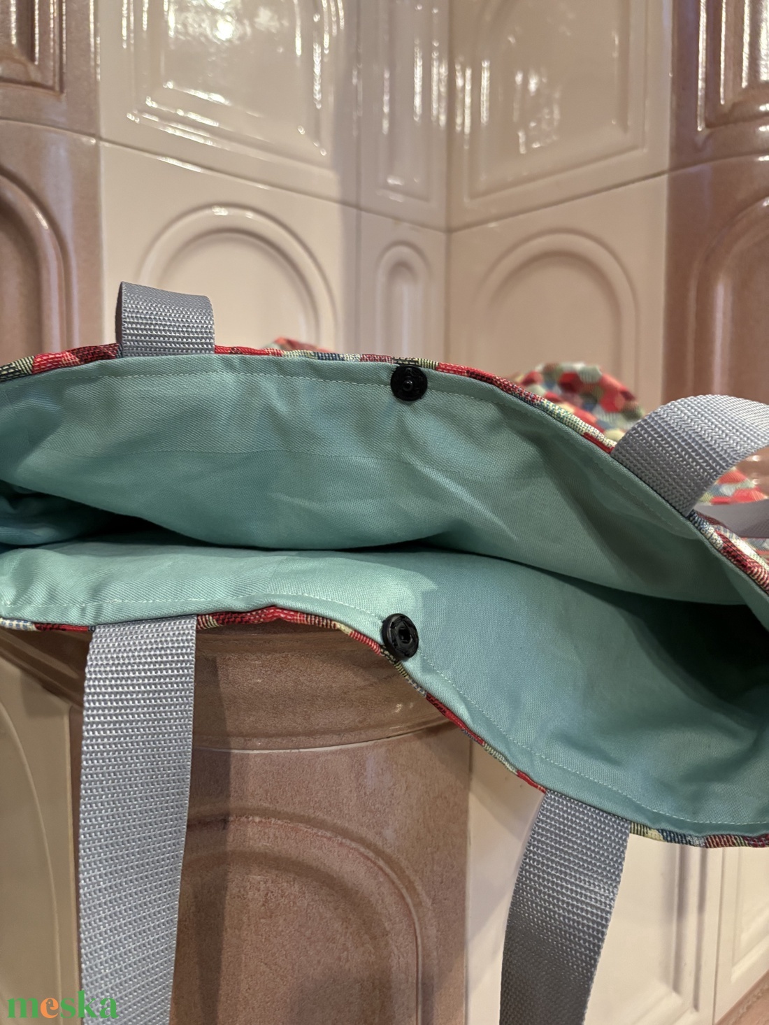 Bevásárló táska, erős vászonból - táska & tok - bevásárlás & shopper táska - shopper, textiltáska, szatyor - Meska.hu