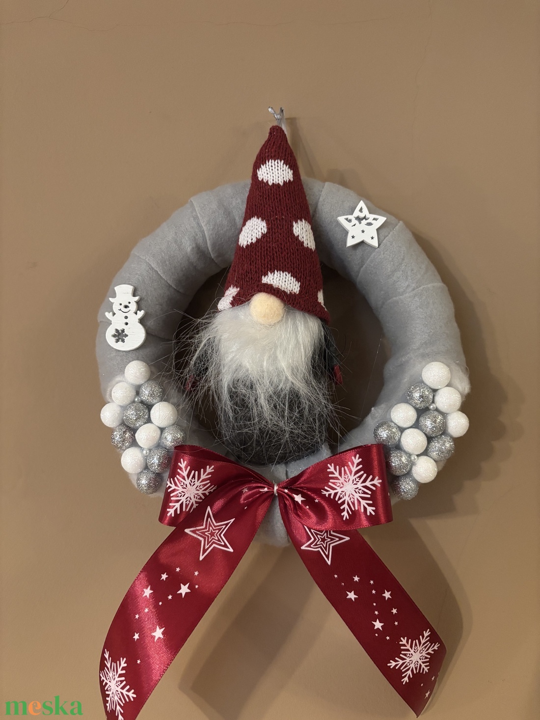 Karácsonyi Ajtódísz - karácsony - karácsonyi lakásdekoráció - karácsonyi ajtódíszek - Meska.hu